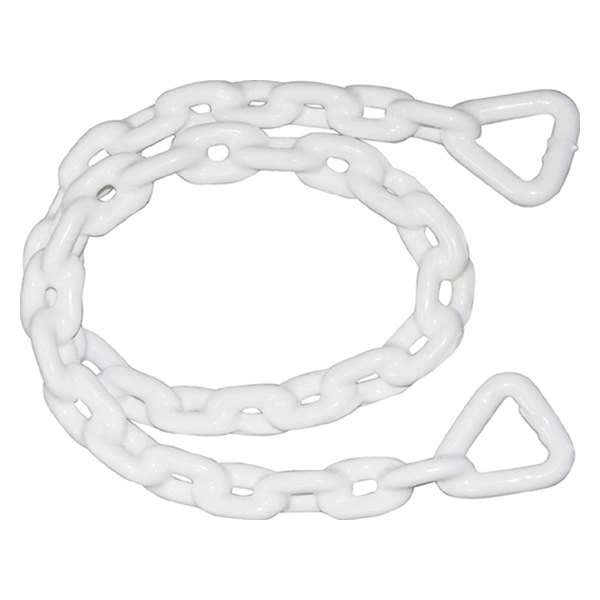 SeaSense® - 1/4" D x 4' L White Vinyl-Coated Steel Anchor Chain with Oversized Links