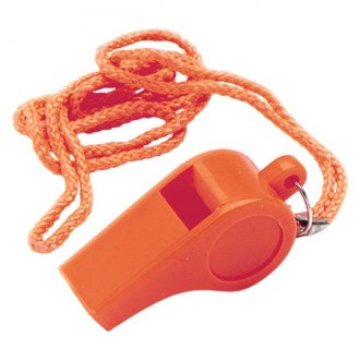 Invincible Marine Orange Safety Plastic Whistle w/Lanyard BR58300 