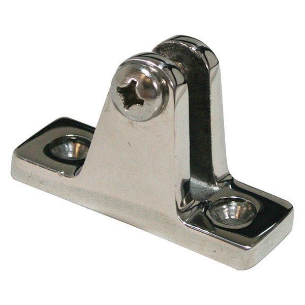 SeaSense® - 7/8" x 2" Stainless Steel Deck Hinge with Angle Base Mounting Bracket