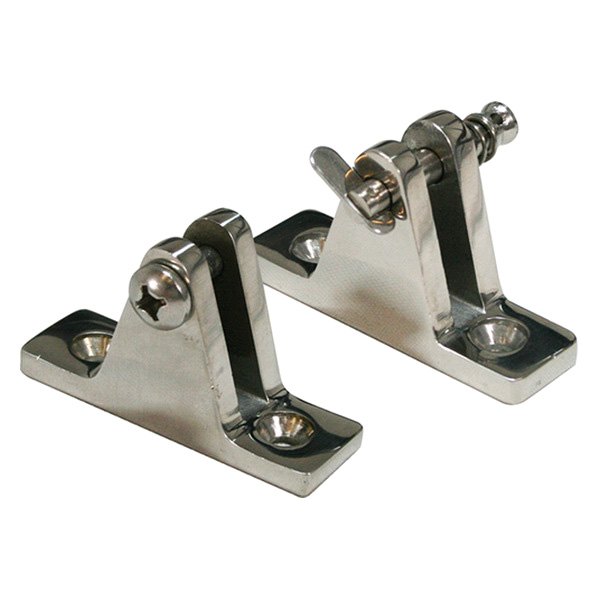 SeaSense® - 7/8" x 2" Stainless Steel Deck Hinge Base with Mounting Bracket and Pin