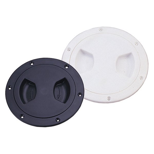 SeaSense® - 5-3/16" O.D. x 5" I.D. White Twist-N-Lock Waterproof Deck Plate