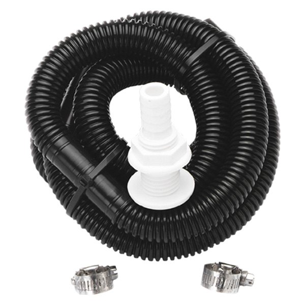 SeaSense® - 1-1/8" D x 6' L Black Plastic Bilge Pump Plumbing Kit