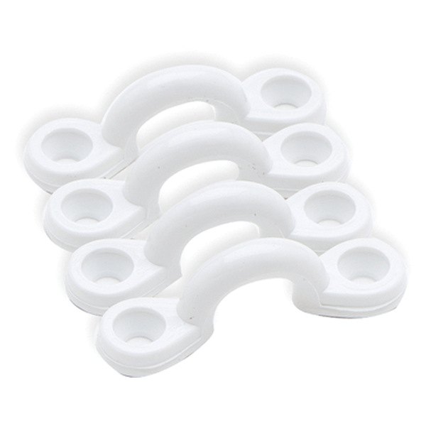 SeaSense® - 1/2" I.D. White Plastic Eye Straps, 4 Pieces