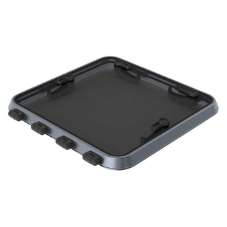 Vetus® - Magnus 10.2" L x 10.2" W Silver Anodized Square Frame Hatch