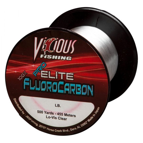 Vicious® - Pro Elite 500 yd 6 lb Clear Fluorocarbon Line