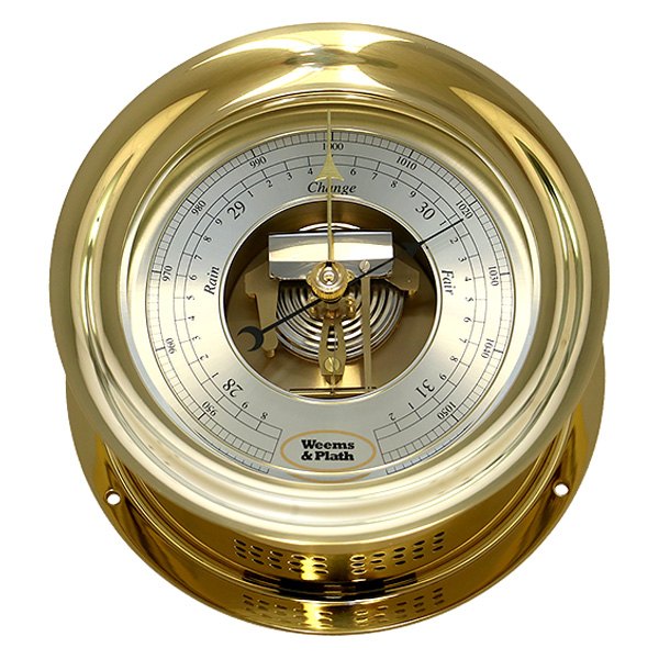 Weems & Plath® - Anniversary 7-1/2" Brass Barometer