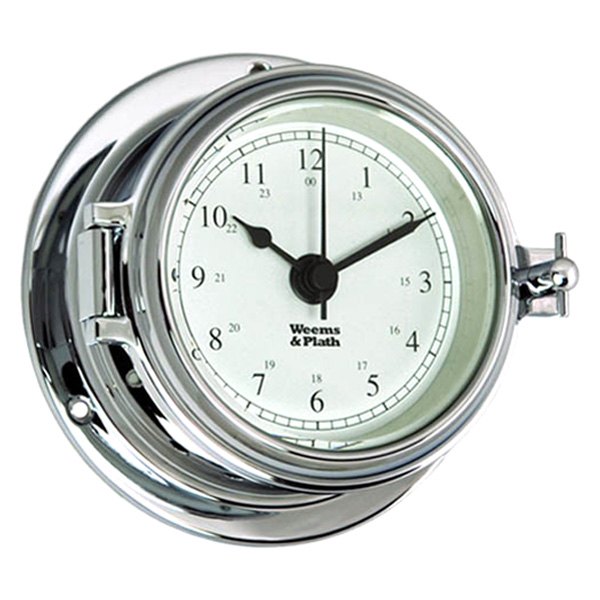Weems & Plath® - Endurance II 105 4-3/4" Chrome Quartz Clock
