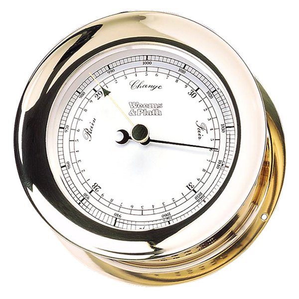 Weems & Plath® - Atlantis High Altitude 5-1/2" Brass Barometer