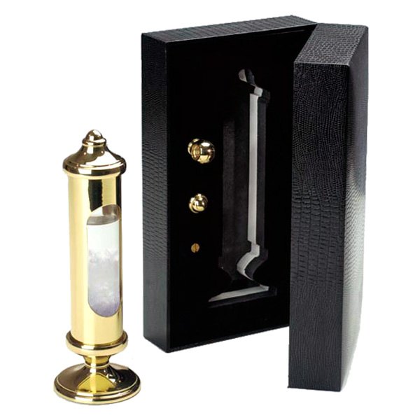 Weems & Plath® - Brass Weems Stormglass in Black Gift Box