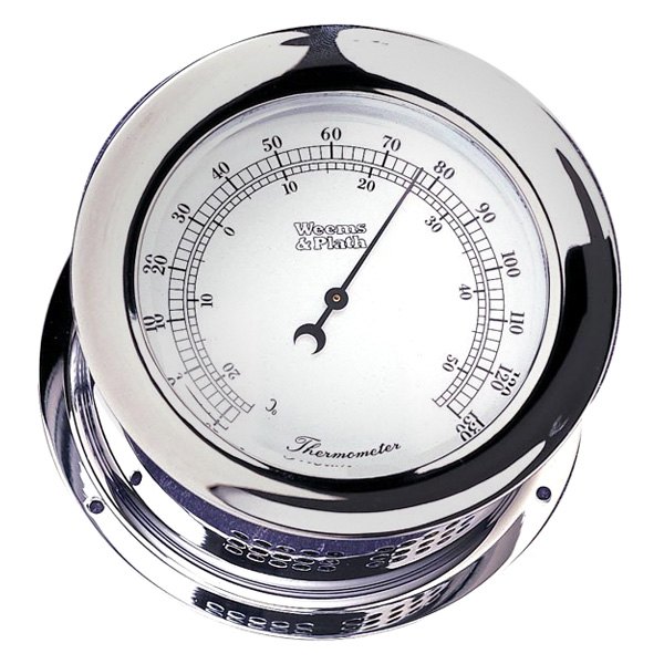 Weems & Plath® - Atlantis 5-1/2" Chrome Thermometer