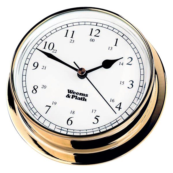 Weems & Plath® - Endurance 085 4-1/8" Brass Quartz Clock