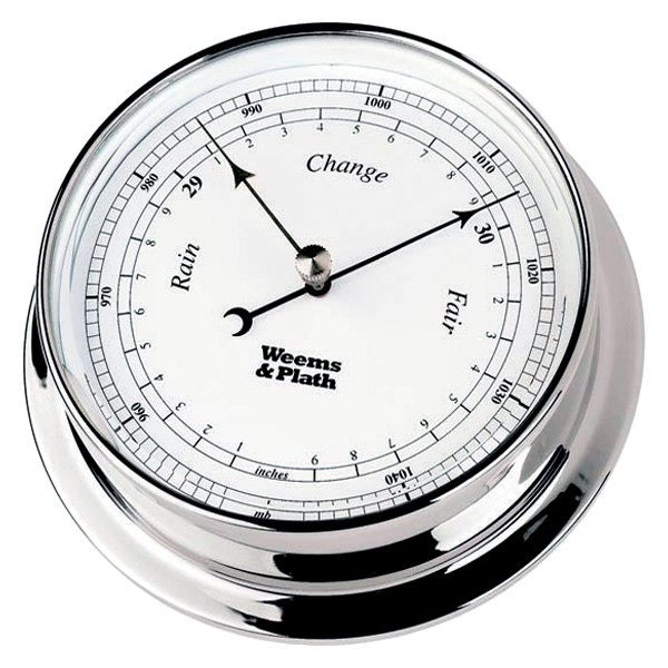 Weems & Plath® - Endurance 085 4-1/8" Chrome Barometer