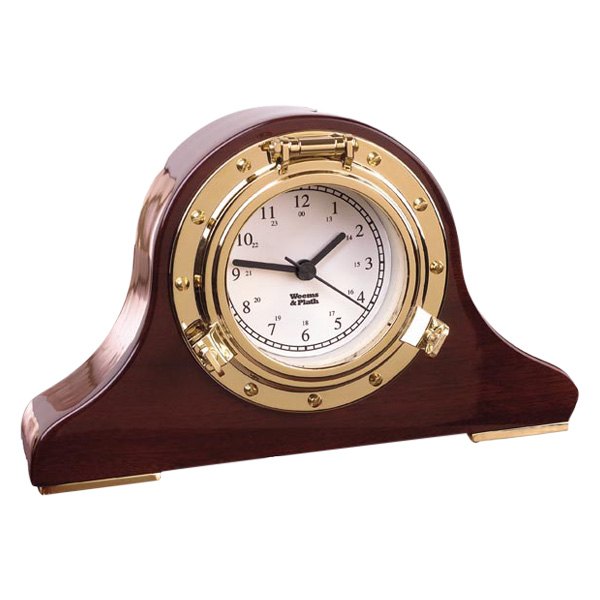 Weems & Plath® - 7-4/5" L x 1-7/10" W Quartz Nautical Tambour Clock