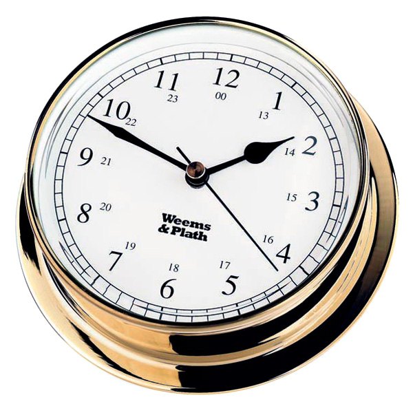 Weems & Plath® - Endurance 125 6" Brass Quartz Clock