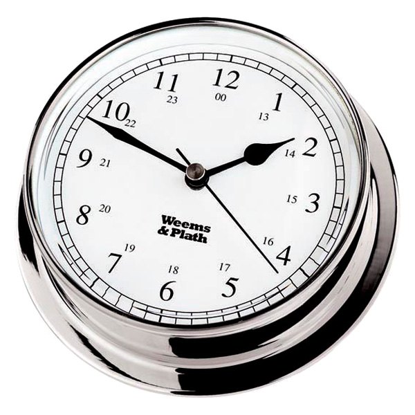 Weems & Plath® - Endurance 125 6" Chrome Quartz Clock