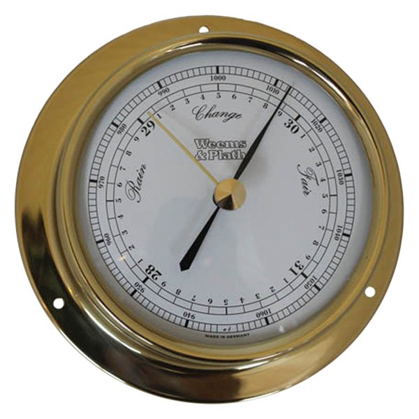 Weems & Plath® - Trident 4-1/4" Solid Brass Barometer
