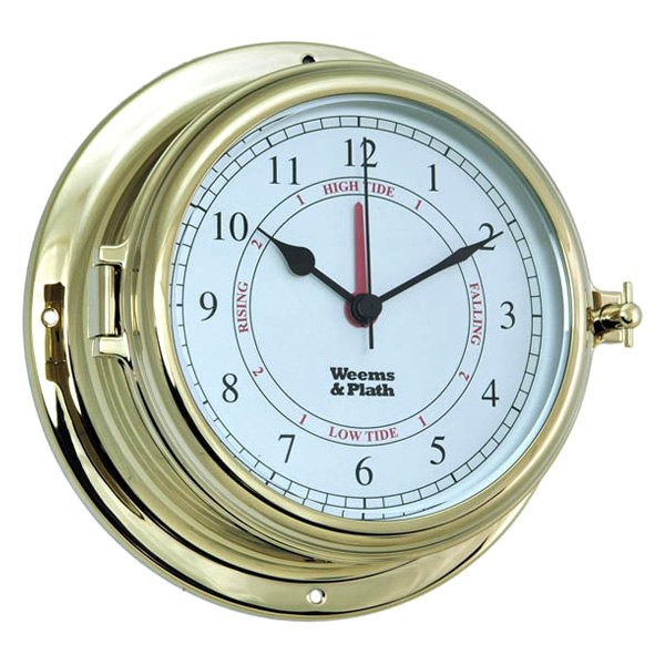 Weems & Plath® - Endurance II 135 7" Brass Quartz Time & Tide Clock