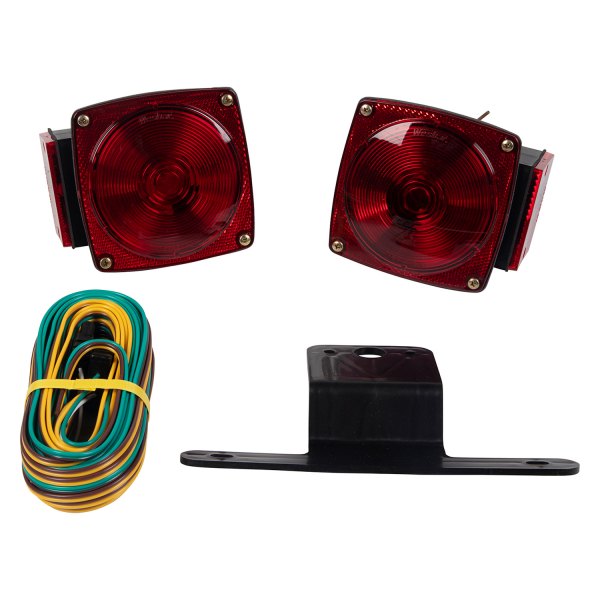 Wesbar® - Red Square Under 80" Submersible Tail Light Kit