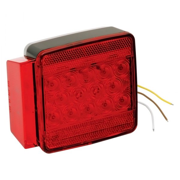 Wesbar® - Red Square 7-Function Under 80" LED Submersible Left Side Tail Light