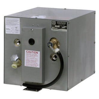 Whale® - 6 gal 120 V 1500 W Stainless Steel Rectangular Water Heater with Front Heat Exchanger