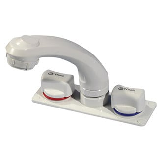 Whale® - Elegance Combination White ABS Hot & Cold Water Pull Out Faucet/Shower