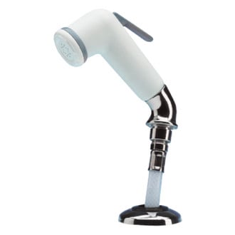 Whale® - PVC White Shower with 6' L White Nylon Hose
