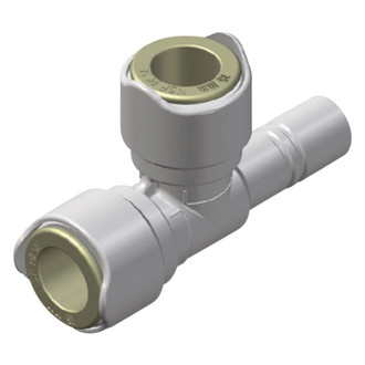 Whale® - 15 mm CTS(F) x 15 mm CTS(F) x 15 mm CTS(M) Plastic White Tee Fitting