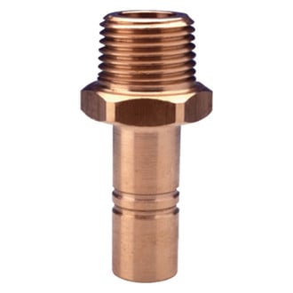 Whale® - 15 mm Male Stem to 1/2" NPT(M) Brass Adapter