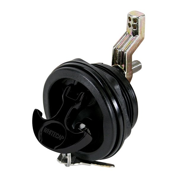 Whitecap® - 3" O.D. Black Nylon Locking T-Handle Hatch Latch