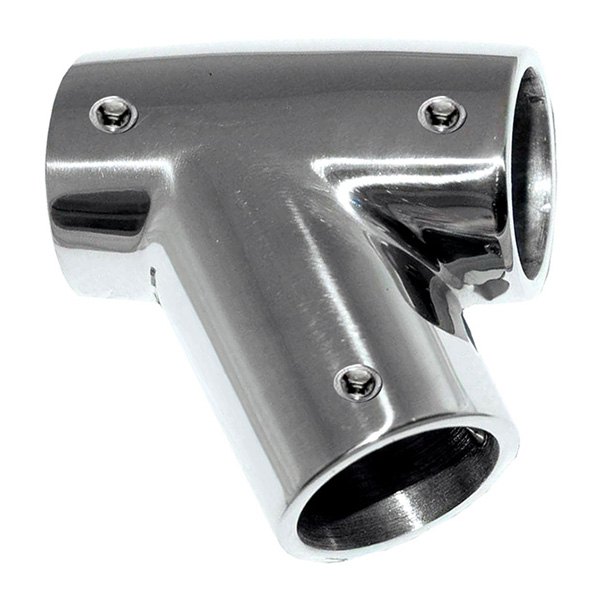 Whitecap® - 60° Stainless Steel Right Rail Tee Fitting for 7/8" O.D. Tube