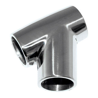 Whitecap® - 60° Stainless Steel Rail Tee Fitting for 1" O.D. Tube