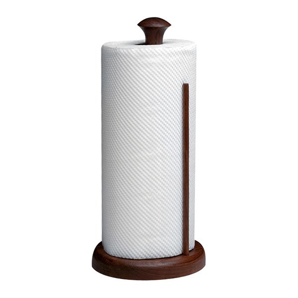 Whitecap® - 13-1/2" H x 5-7/8" D Teak Stand-Up Toilet Paper Holder