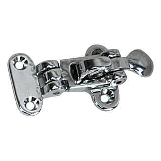 Whitecap® S-054C - 3-15/16" L Chrome Plated Brass Anit-Rattle Hold Down
