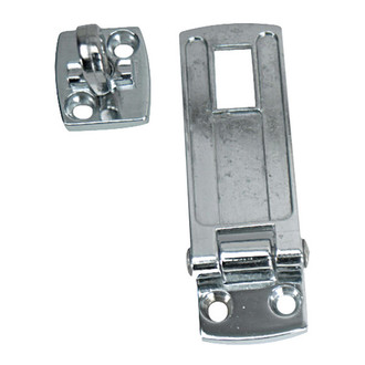 Whitecap® - 3" L x 1-1/8" W Chrome Plated Zamak Swivel Safety Hasp