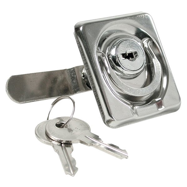 Whitecap® - 2-1/8" L x 1-15/16" W Stainless Steel Locking Lift Ring Latch