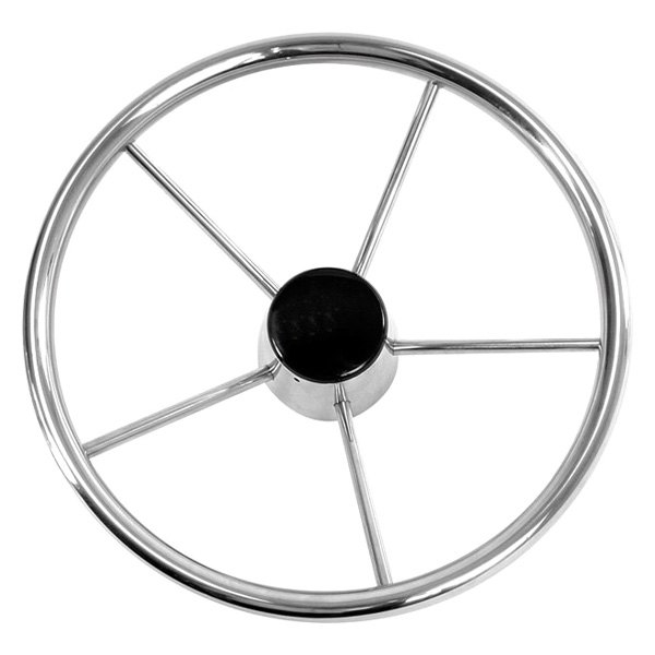 Whitecap® - Destroyer Series 13-1/2" Dia. Stainless Steel Steering Wheel
