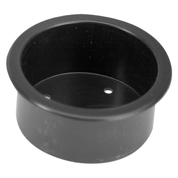 Whitecap® - 2-7/8" D x 1-1/2" Black Flush Nylon Cup Holder