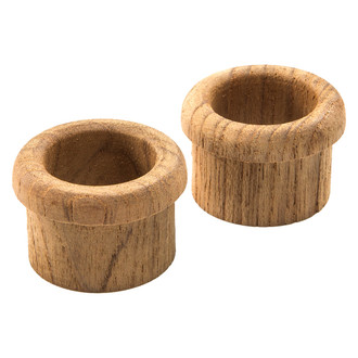 Whitecap® - 1-1/4" O.D. x 1" L Teak Round Finger Pulls