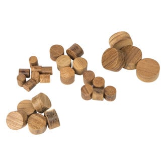 Whitecap® - 1/2" L Teak Plug, 20 Pieces