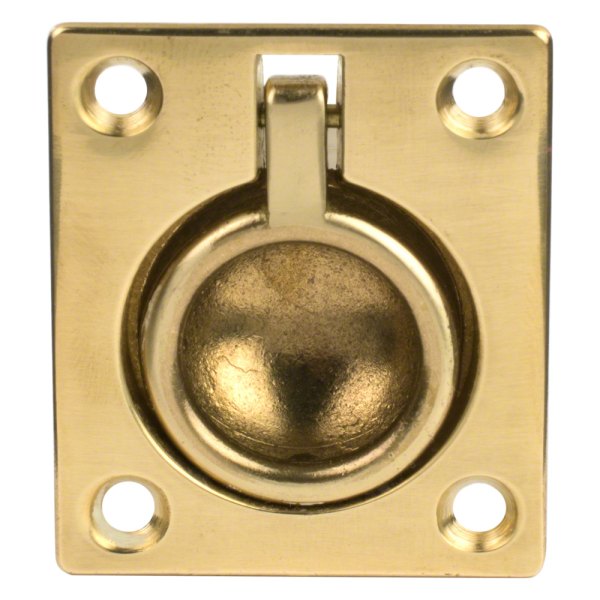 Whitecap® - 1-3/4" L x 1-1/2" W Black Brass Flush Ring Pull