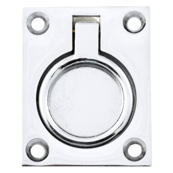 Whitecap® - 2-1/2" L x 2" W Chrome Plated Brass Flush Ring Pull