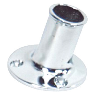 WhiteCap® - 1-1/4" I.D. Chrome Plated Bronze Top Mounted Flag Pole Socket