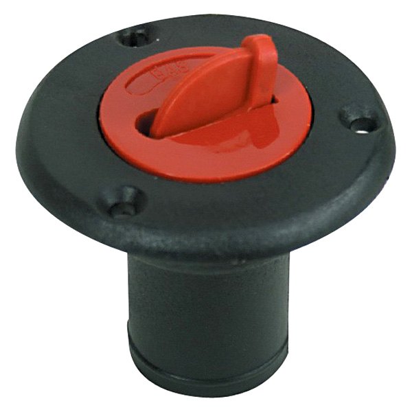 Whitecap® - 1-1/2" I.D. 90° Red Nylon Hose Gas/Diesel Deck Fill with Red Coded Cap