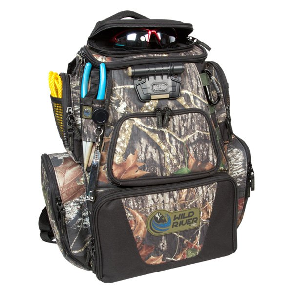 Wild River® WCN604 - Nomad™ Mossy Oak™ 17 x 18.5 x 8.5 Lighted Tackle  Backpack