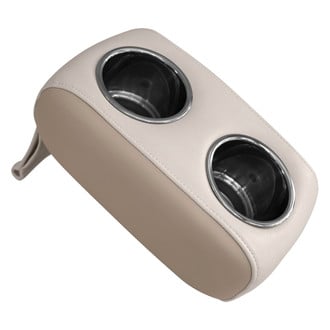 Wise® 3059-1884 - 4.625" H x 12.25" W x 7.5" D Platinum/Mocha Java Portable Double Drink Holder