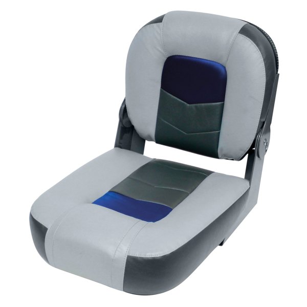 Wise® - Pro Angler Tour 16" H x 14" W x 20" D Marble Gray/Blueberry/Charcoal Bass Boat Seat