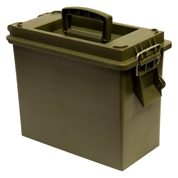 Wise® - 15" L x 7.75" W x 11.5" H Olive Green Tall Dry Box with Lift-Out Carry Tray