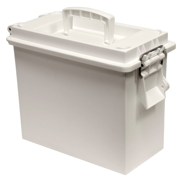 Wise® - 15" L x 7.75" W x 11.5" H White Tall Dry Box with Lift-Out Carry Tray