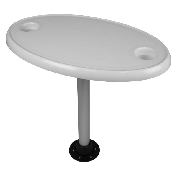Wise® - 17" L x 30" W x 28-1/2" H Oval Table Kit with Surface Mount Base