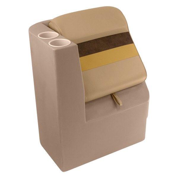 Wise® - Deluxe Series 29.25" H x 17" W x 23.75" D Sand/Chestnut/Gold Left Radius Pontoon Lean Back Recliner